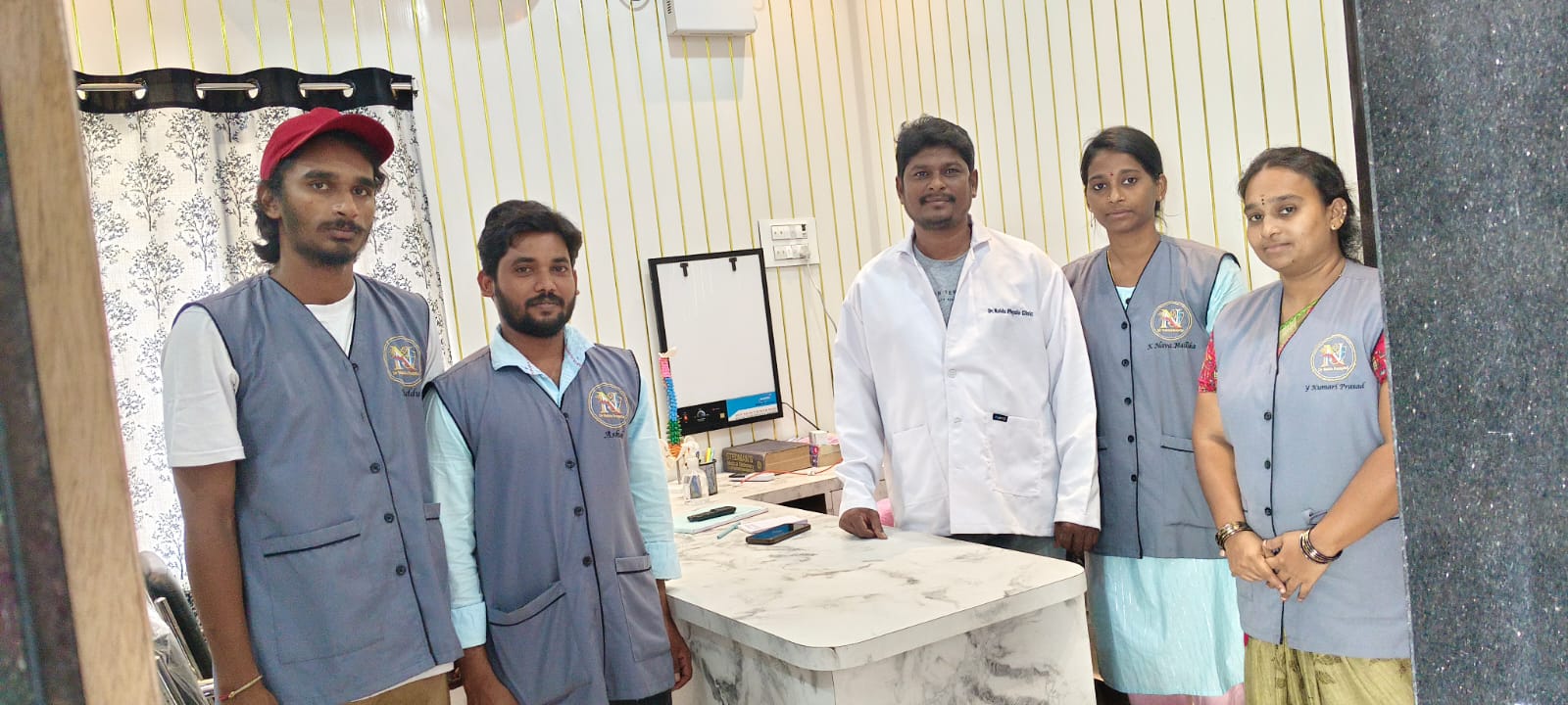 Dr. Naidu Hospital physiotherapy team in Yeleswaram